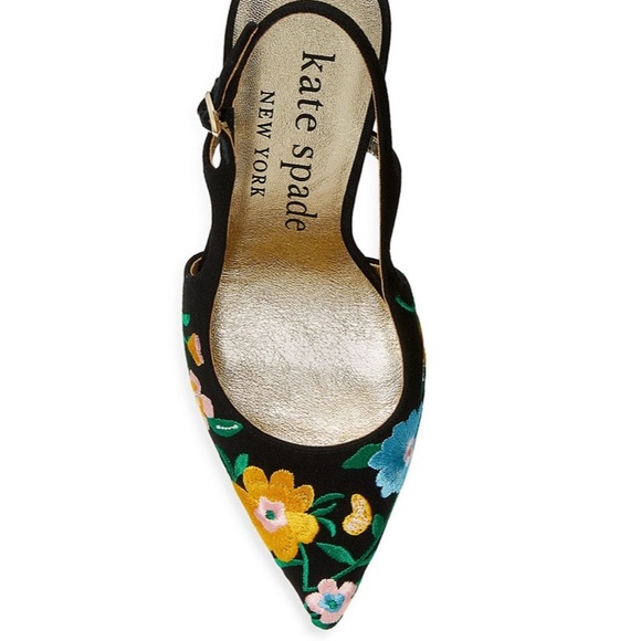 Kate Spade ♠️ Valerie Floral Slingback Heels - Picture 6 of 17